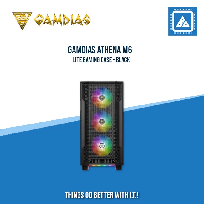 GAMDIAS ATHENA M6 LITE GAMING CASE BLACK GAMDIAS ATHENA M6 LITE GAMING CASE BLACK